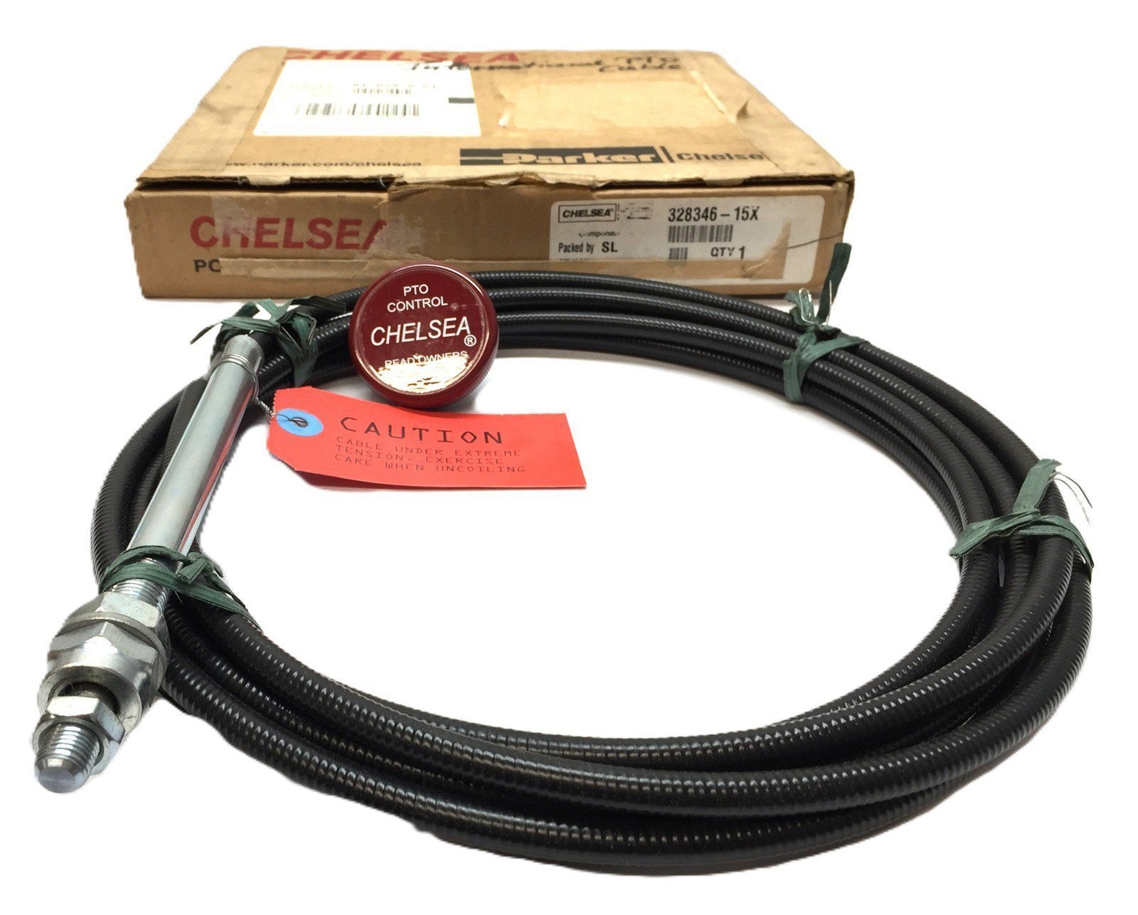 Parker Chelsea Power Take Off Cable Assembly 328346-15X NOS