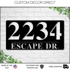 Address Sign, Metal Address Plaque, Metal house numbers, Custom Address Sign, Ho