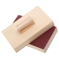  2pcs Wood Castanets: Wooden Sand Block Finger Castanet Rhythm Toy - Kids