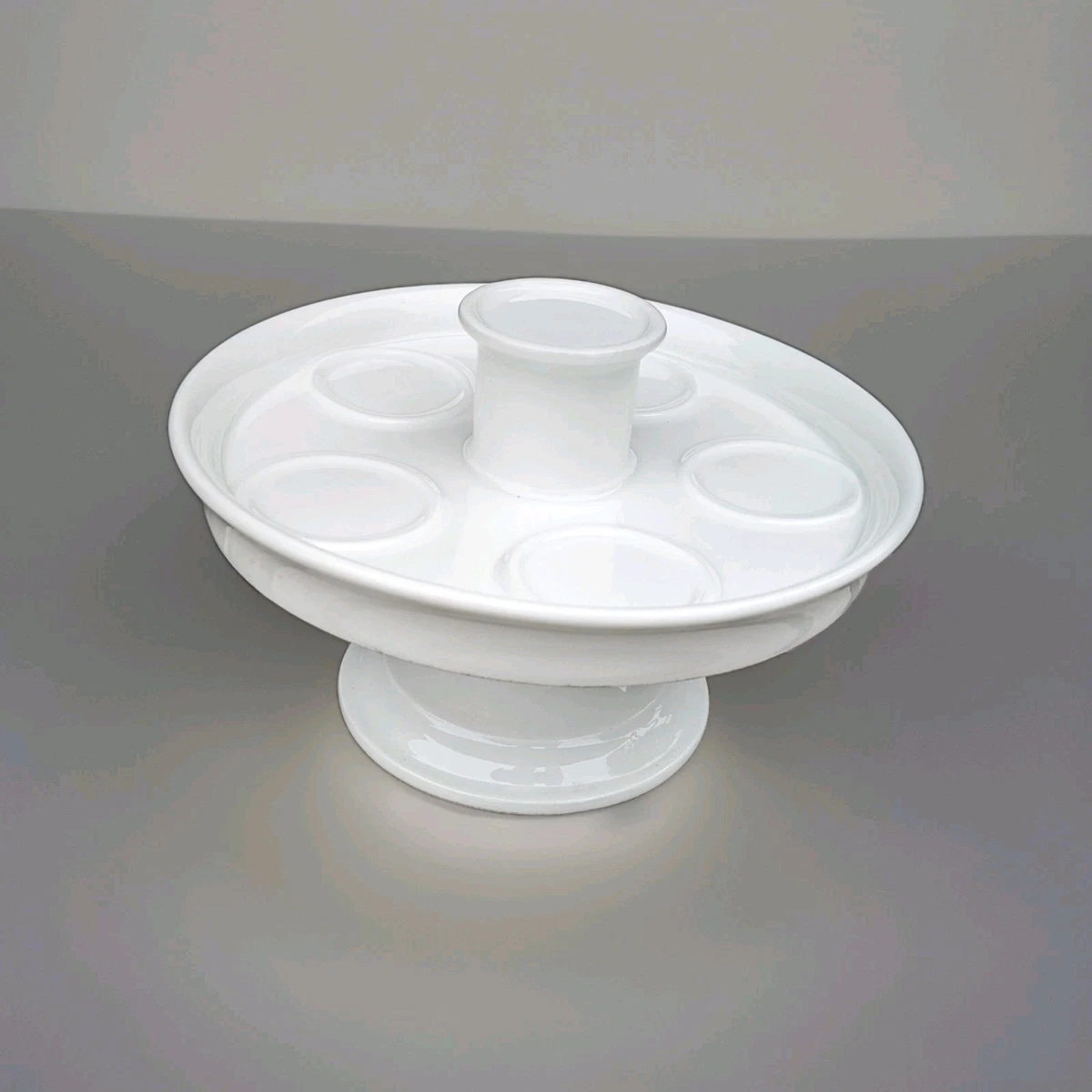 Lot De 7 Anciens Petits Pots à Crème En Porcelaine - Monogrammé - France