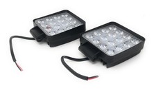 2 x Faro 48W Quadrato Faretto Led X Lavoro 16 Led Da 3W Profondità Auto Barca