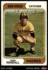 1974 Topps #53 Fred Kendall Padres VARIATION 5.5 - EX+