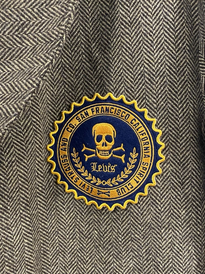 Levi’s Jasper Club Coat Tweed Blazer RRL Style Size: S - Image 3 of 4