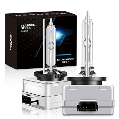 D1S HID Xenon Headlight Bulbs 35W 6000K High Low Beam Replacement Headlamps -...