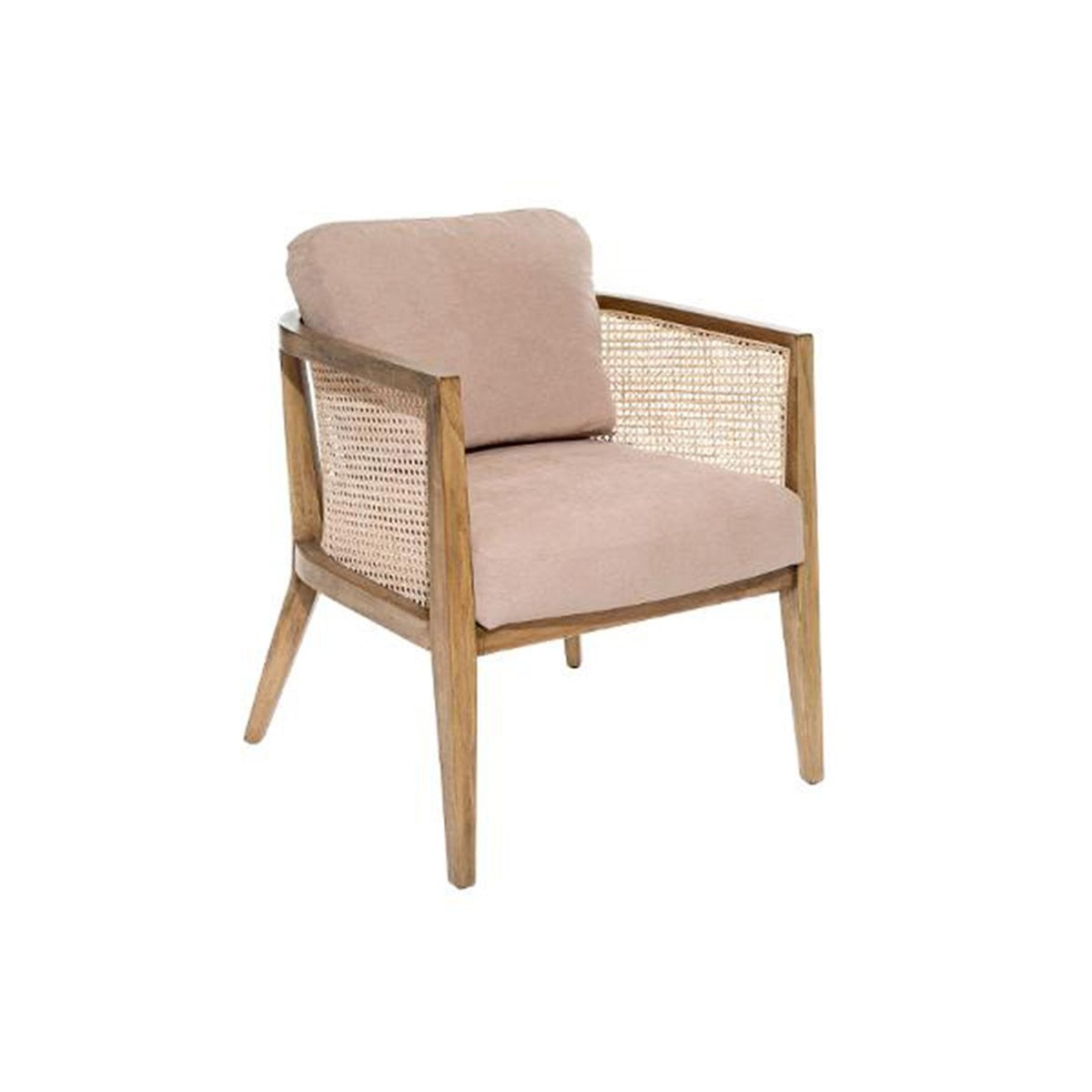 Fauteuil Koza Taupe 78cm pour un coin lecture cosy et naturel