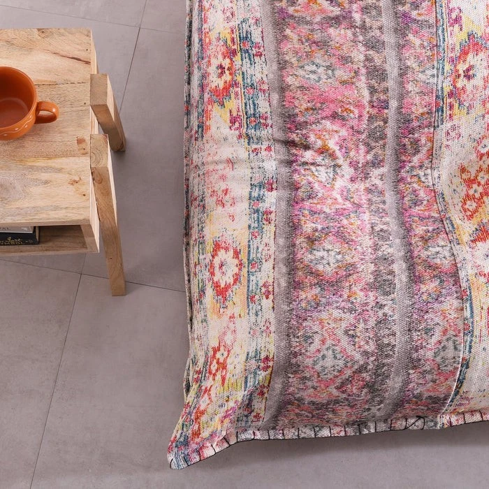 Moroccan Boho Bliss - Handmade Bean Bag Cover - Image 2 of 4