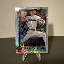 2025 Topps Chrome Logofractor Edition - Adam Mazur #157 (RC) - Marlins