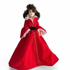 Gone with the Wind Scarlett O'Hara Collector Doll Red Velvet Gown Display Doll