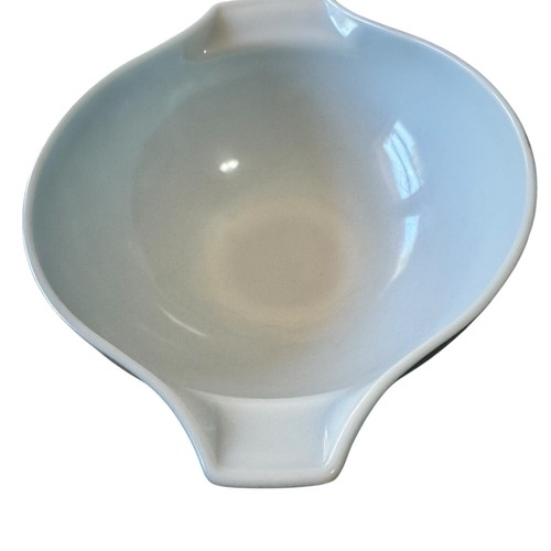 Vintage Pyrex SNOWFLAKE GARLAND 4 QT Cinderella MIXING BOWL 444 Blue & White - Picture 6 of 15