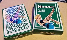 MODIANO 2 mazzi Carte da Gioco Poker PIN-UP Vintage Come nuove FABBRI EDITORI