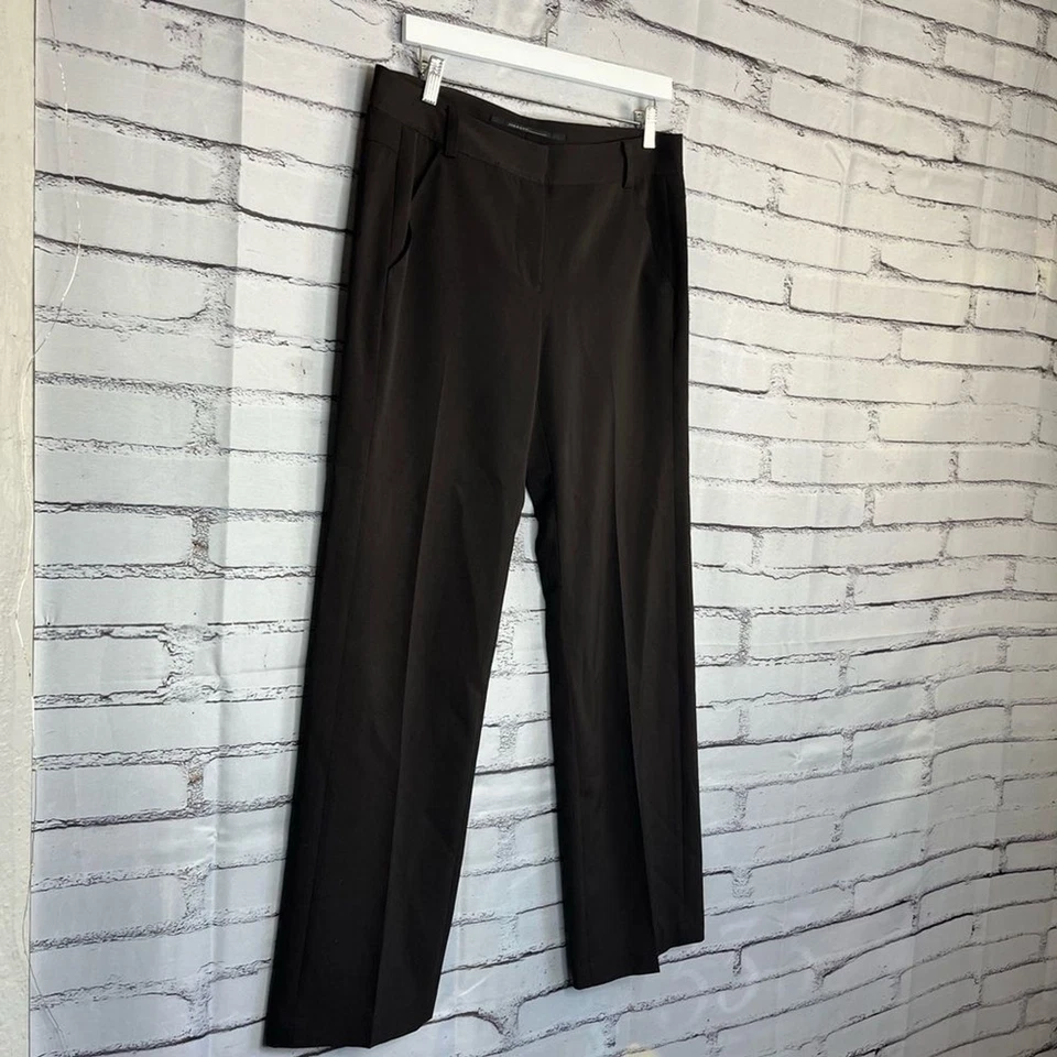 Isda & Co Pantalones Negros de Pierna Ancha para Mujer Talla 8 Preppy Otoño Ropa de Oficina Pantalón Elegante Foto 2 de 4