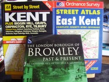 3 BOOKS ON KENT STREET BY STREET BROMLY PAST & PRESENT & EAST KENT STREET ATLAS