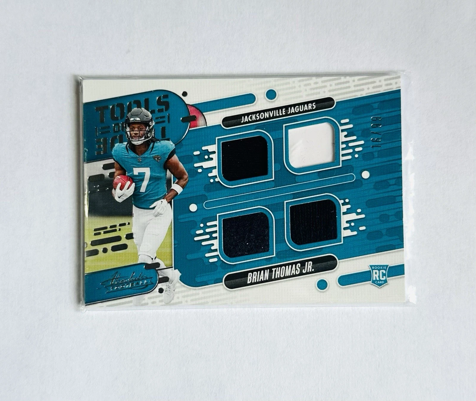 Brian Thomas Panini Absolute Tools of the Trade Quad Relics #TOTQBTJ Base