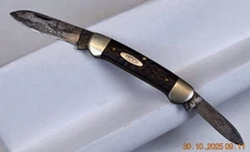 VINTAGE CASE XX USA #62131 DARK RED BONE CANOE KNIFE 1977