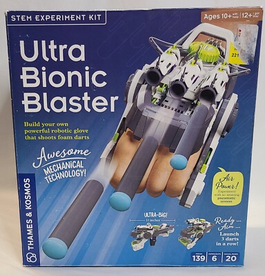 Thames & Kosmos STEM Experiment Kit Ultra Sonic Blaster with 3 Darts 