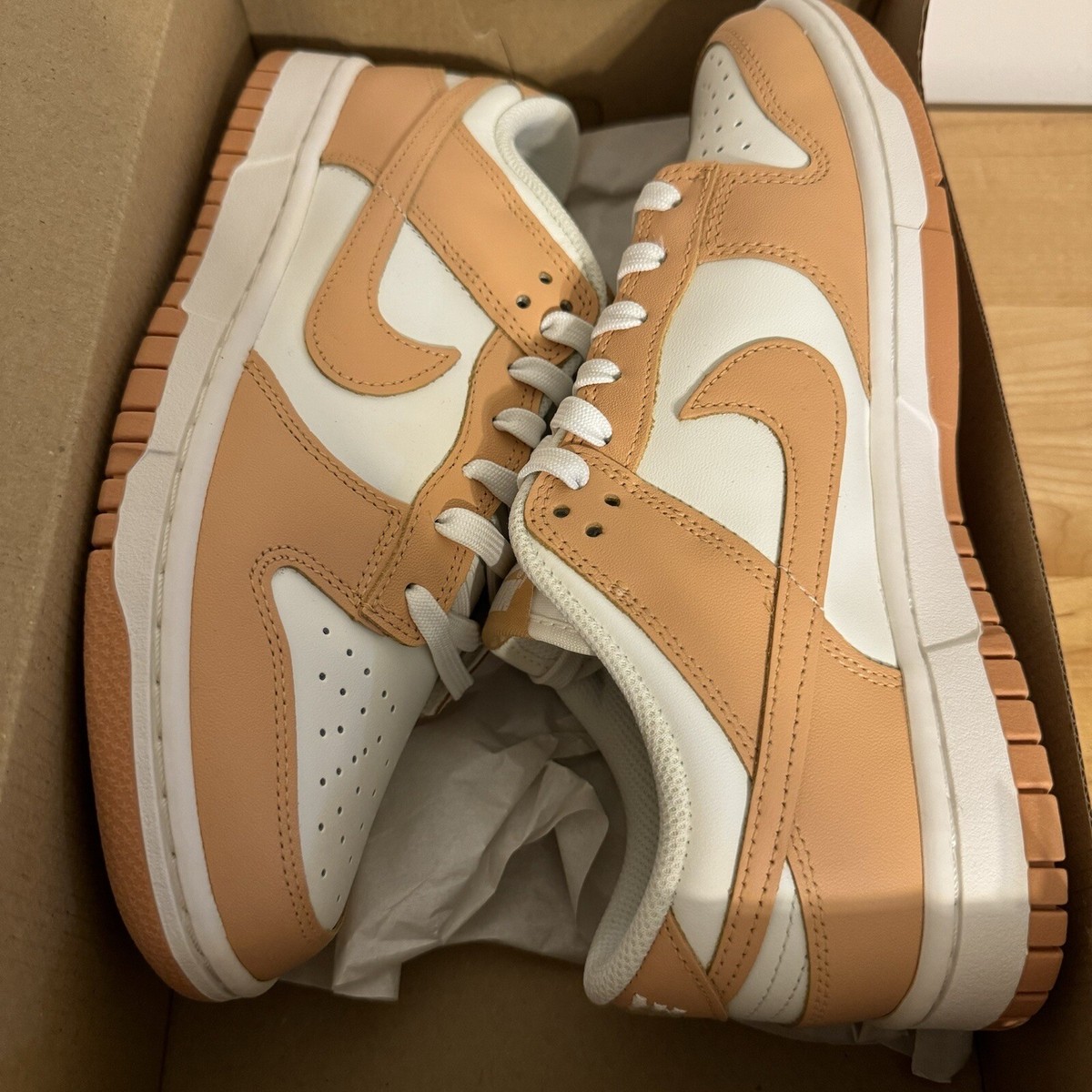 Nike Dunk Low Harvest Moon White Women's Size 8.5 Men's Size 7 New
