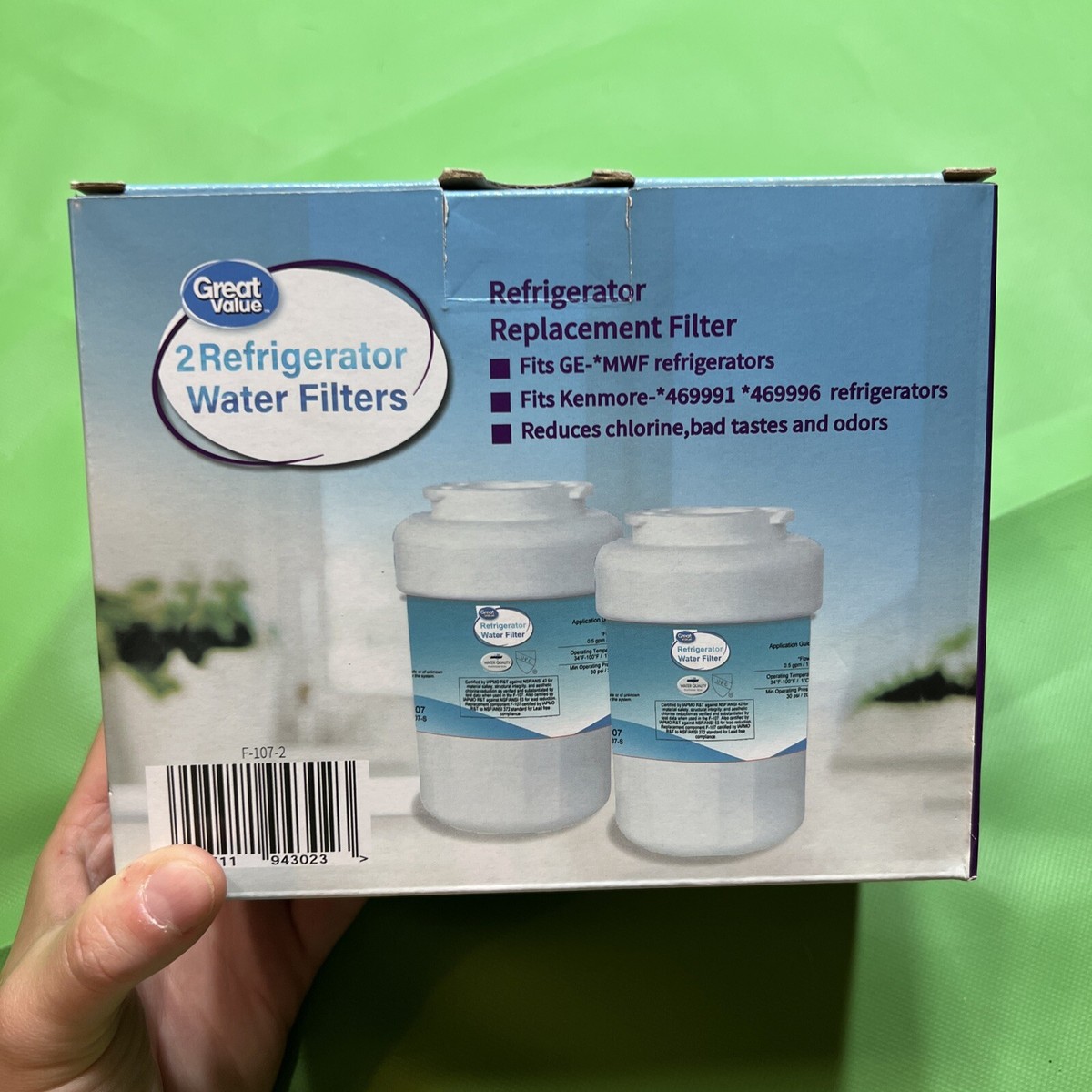 Great Value Refrigerator Replacement Filters- Fits GE - 2 PK L2 | eBay