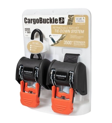 CargoBuckle G3 Retractable Ratchet Tie-Downs  2'' x 72''  Pack of 2  F18800