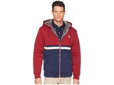  NWT U.S. POLO ASSN. Size med Men  s Full-Zip Fleece Lined Hoodie