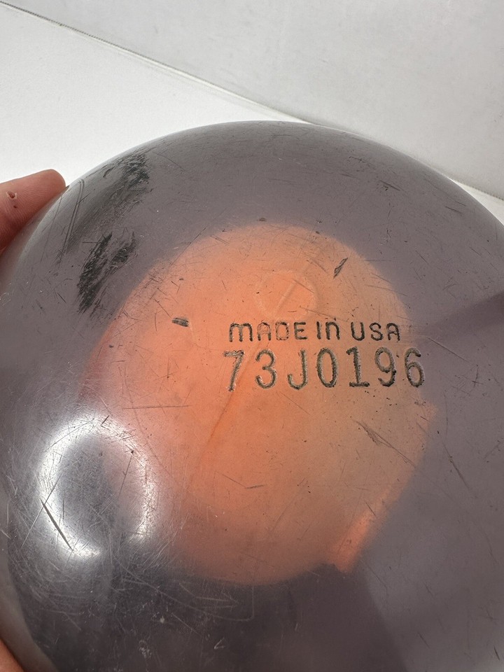 Vintage Werewolf Ebonite Bowling Ball 15lbs Clear Translucent DRILLED