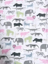 POTTERY BARN KIDS PBK Sleep Animal Print Crib Sheet