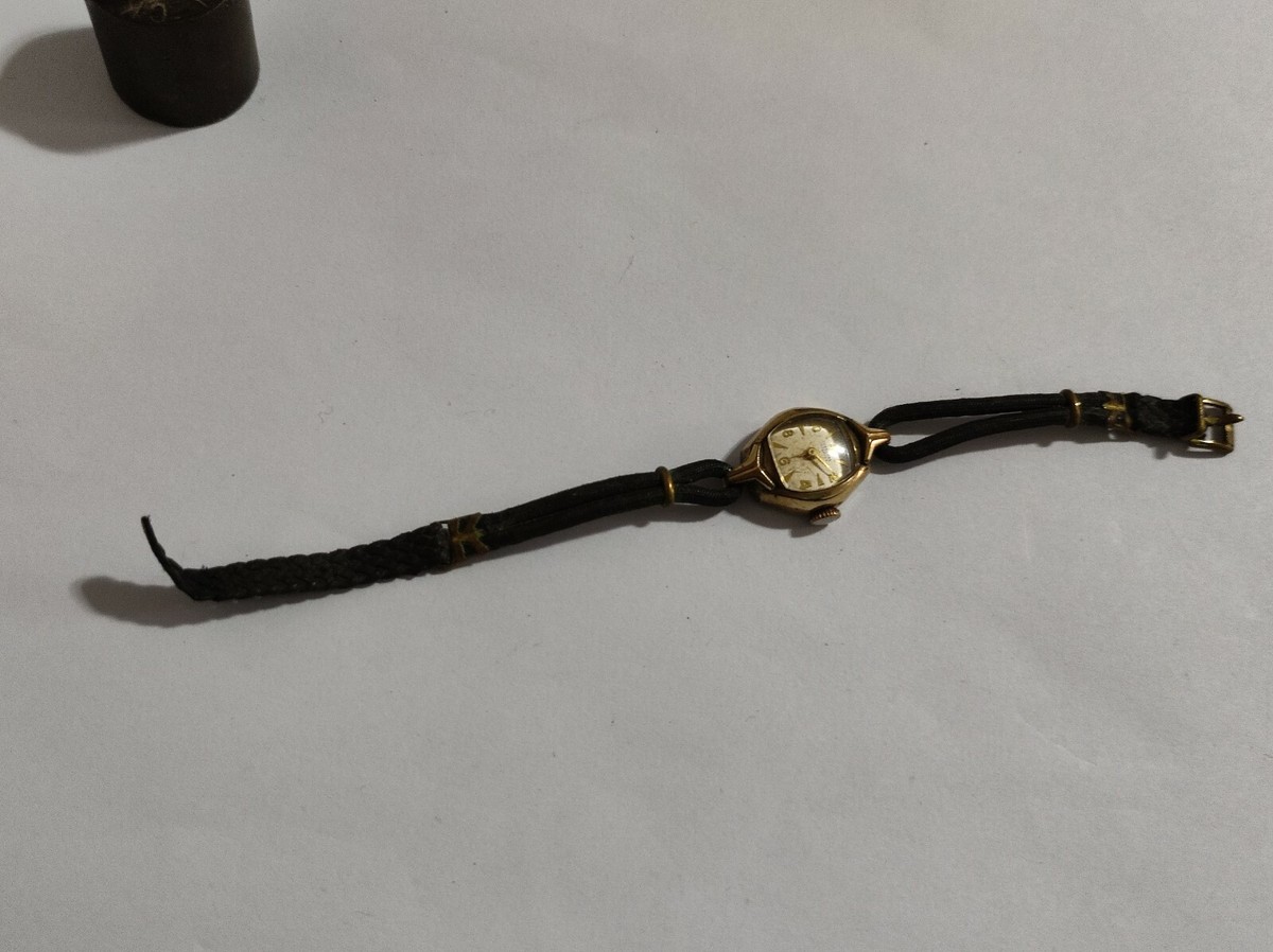 VINTAGE women lady's watch JUNGHANS 17 jewels cal. 73 gold lamine