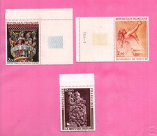 FRANCE - 1973 - YT1741/1743**MNH - BDF - OEUVRES  d'ART - COTE 4€