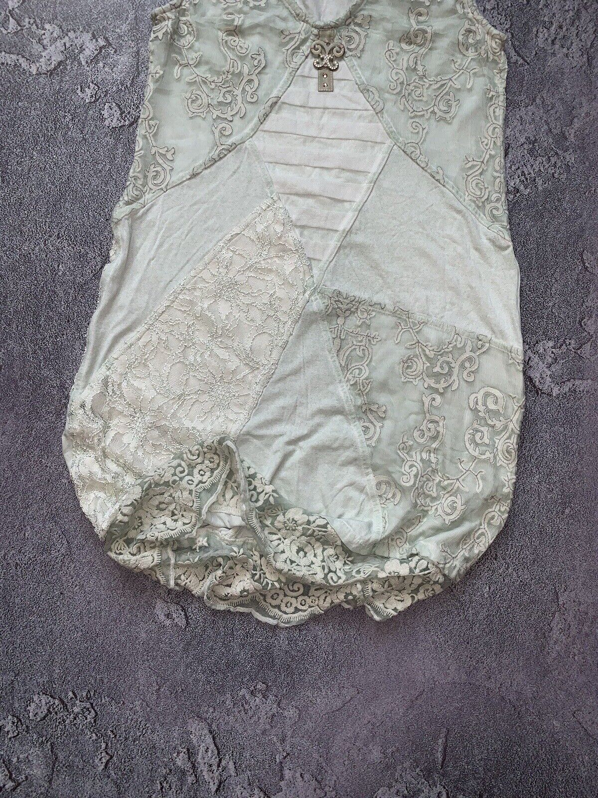 elisa cavaletti M Vintage Dress Sleeveless Mint/g… - image 2