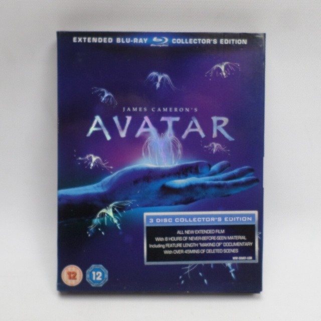 Avatar - Extended Collector's Edition (Blu-ray, 2010, 3-Disc Set, Box
