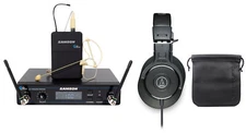 SAMSON Concert 99 Earset Condenser Microphone D-Band+Audio Technica Headphones