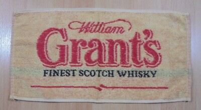 GRANT'S SCOTCH WHISKY ADVERTISIGN BAR TOWEL
