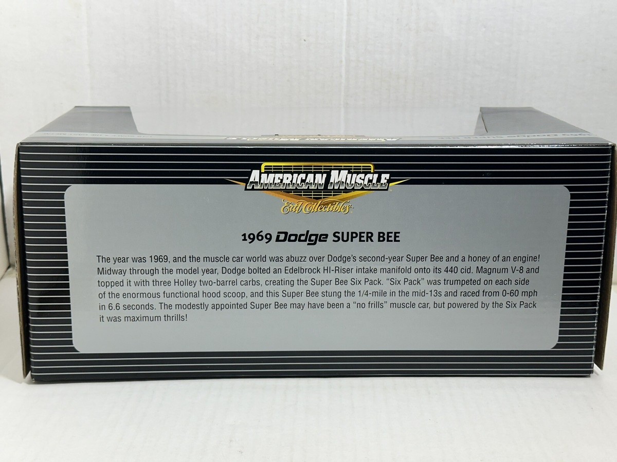 ERTL AMERICAN MUSCLE 1969 DODGE SUPER BEE ORANGE 1:18 DIECAST
