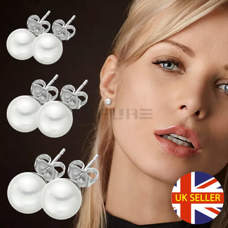 Hypoallergenic pearl sale earrings
