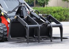 STOMP SKID STEER TYPHON NEW Grapple Grabber Mini Skid Steer Loader Attachments
