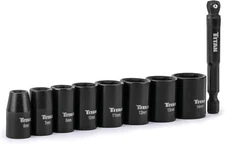 Titan 46201 9-Piece 1/4-Inch Drive Metric Standard Impact Socket Set