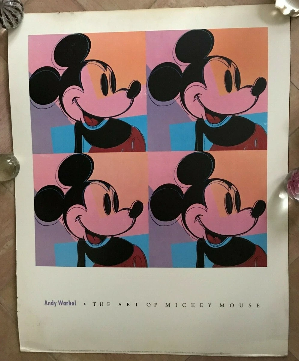○希少Andy Warhol 1981 ミッキーマウス ポスター フランス製 - www