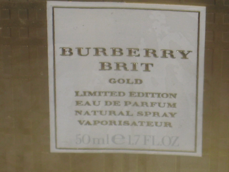 NOS BURBERRY BRIT GOLD Edición Limitada Eau De Parfum (50 ml - 1,7 fl. OZ.) Foto 2 de 4