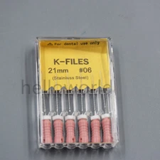 Dental Endo Stainless Steel Root Canal K File Reamers Hand Use 21mm 25mm 31mm