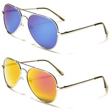 Air Force Silver Frame Mirrored Lenses Sunglasses