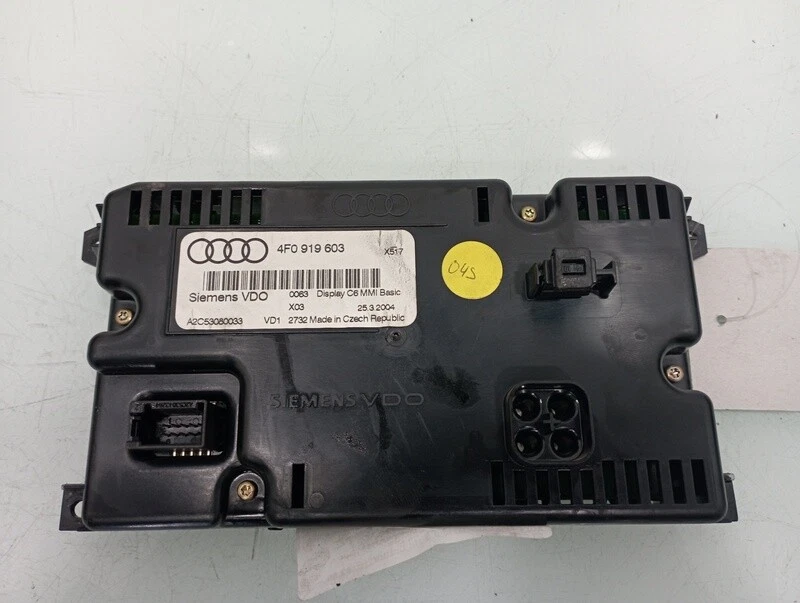 4F0919603 multifunction screen for AUDI A6 AVANT (4F5) 3.0 TDI QUATTRO 442451 - image 3 of 4