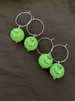 GRINCH Wine Glass Charms / How The Grinch Stole Christmas