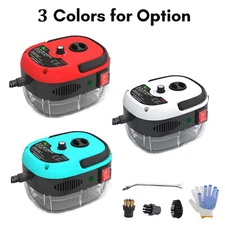 Handheld Pressurized Steam Cleaner 2500W Portable with Brush Heads Gloves Q5K8