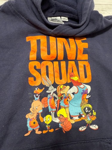 Lot of 3 Space Jam Spiderman Sonic Blue Red Soft Hoodie Sweatshirt Size: Med (8) - Picture 3 of 8