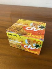 Lot Of 4 Mini DV Cassettes LP-90 60 Min Tapes 3 Sony Premium  1 Fijifilm