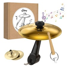 Car Cymbal Air Vent,Mini Drum Crash Set With Mini 1PCS, Gold