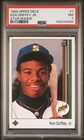1989 UD STAR ROOKIE #1 KEN GRIFFEY JR. ROOKIE RC PSA 7