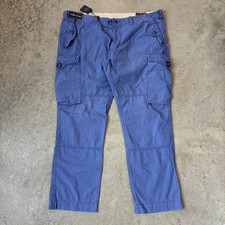 NEW Vintage Polo Ralph Lauren RL-067 Paratrooper Military Cargo Pants Blue 40x30