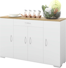 Madia Soggiorno Moderna, Mobile Cucina Con Cassetti Dispensa Salvaspazio, Creden