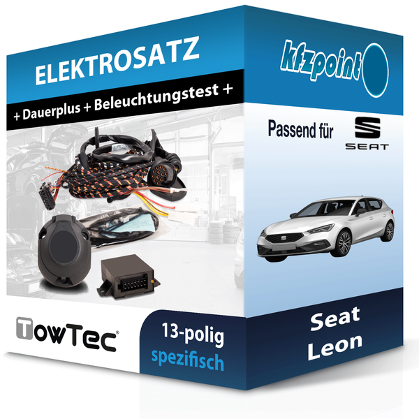 Towtec E-Satz 13Polig Fahrzeugspezifisch Passend für Seat Leon FP Elektrosatz-image
