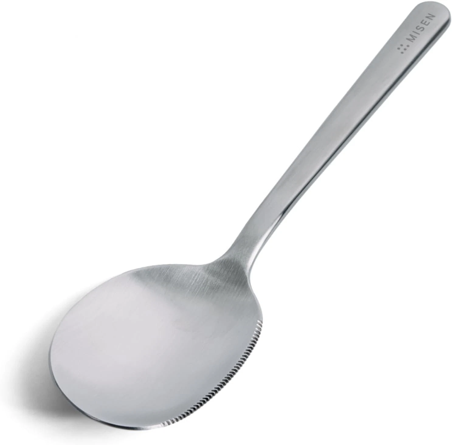 Serrated Chef Spoon – Stainless Steel Multipurpose Cooking Spoon W/ Cutting Edge